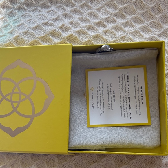 Kendra Scott Silver Textured Earrings - Picture 3 of 3